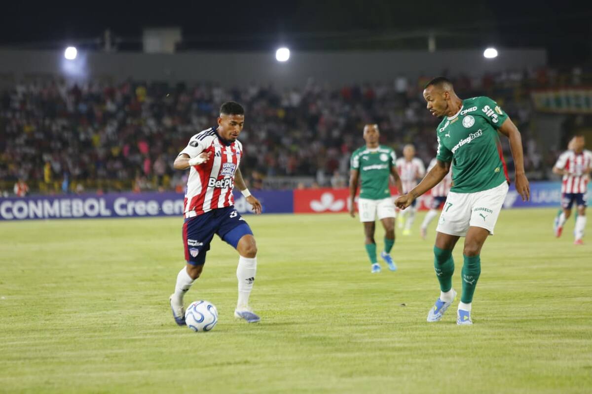 Junior se ha mostrado superior a Palmeiras en el partido por la fase de grupos de la Copa Libertadores. //Foto: Luis Eduardo Herrán - El Universal