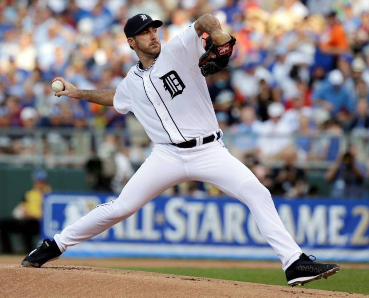 Justin Verlander permitió cinco carreras, cuatro hits y dos boletos con 35 pitcheos en una actuación para el olvido. AP Jeff Roberson