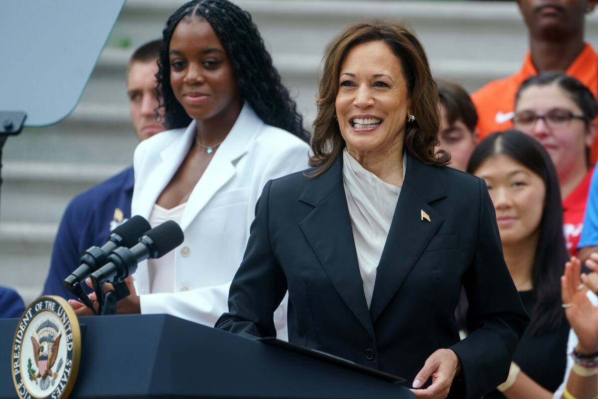 La vicepresidenta estadounidense Kamala Harris. //EFE