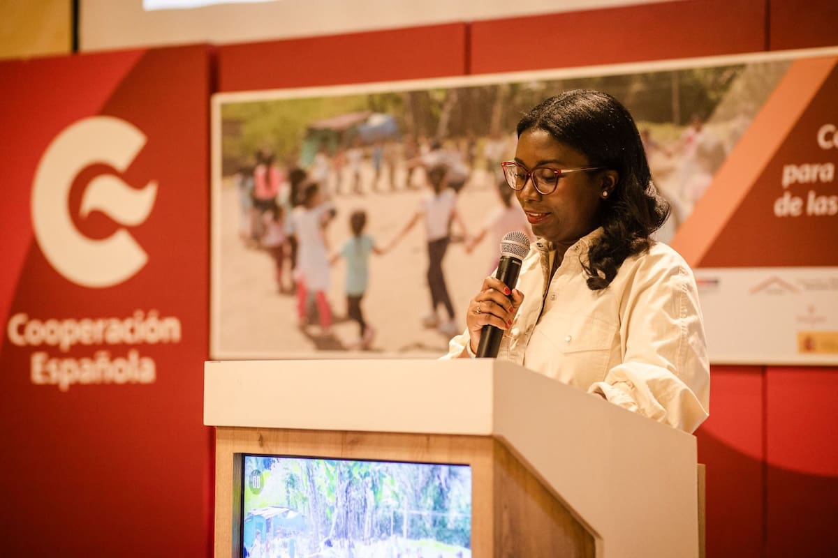 Kandya Obezo en encuentro internacional en Cartagena. // Cortesía