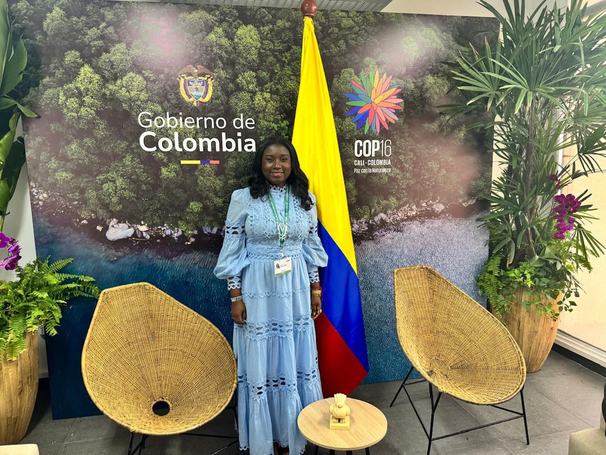 Kandya Obezo en la COP16. // Cortesía