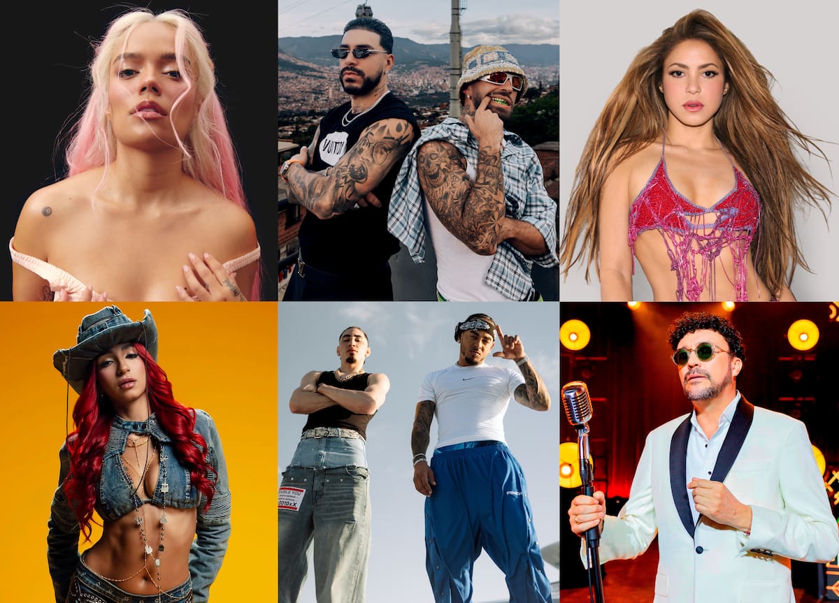 Estos son los nuevos estrenos de Karol G, Shakira, Feid y más. //Fotos: EFE.