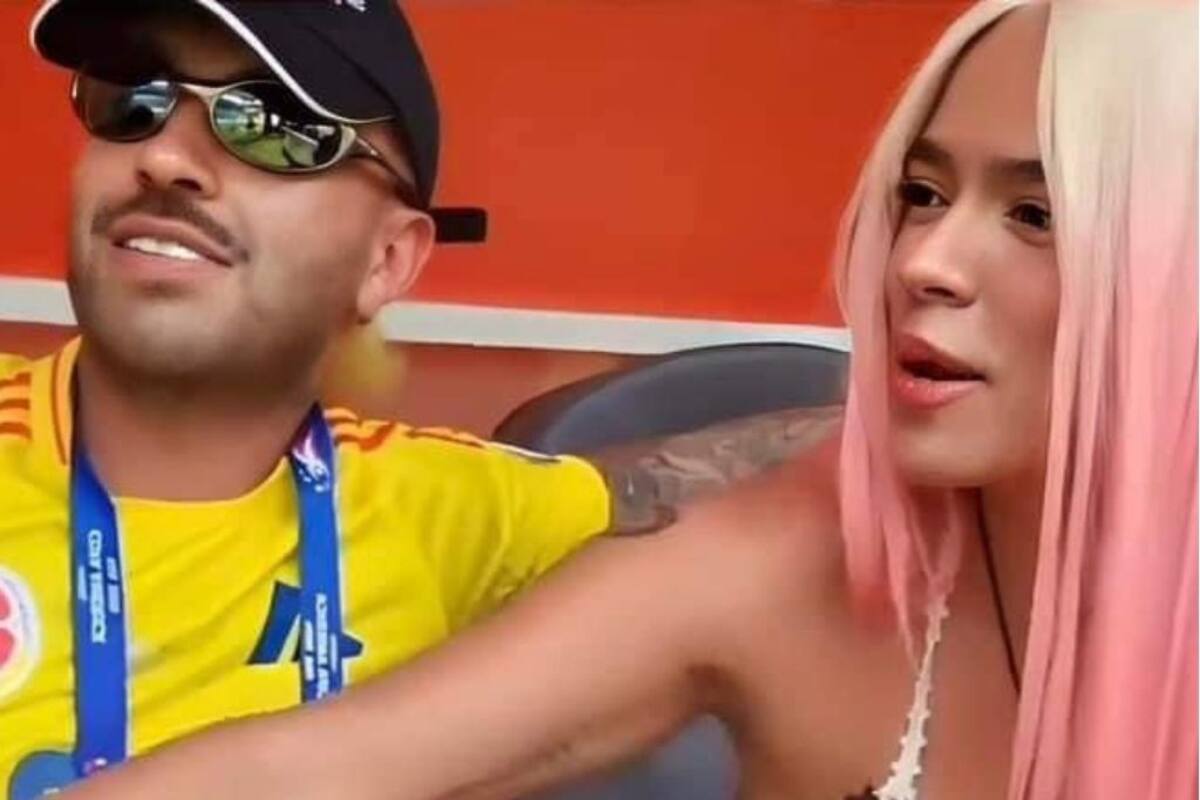 Video: Apasionante beso entre Karol G y Feid en la final de la Copa América