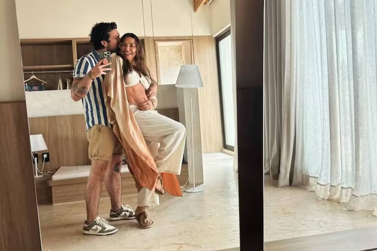 Katherine Porto y su nuevo novio Santiago Carvajal. //Foto: IG @santiisfound.