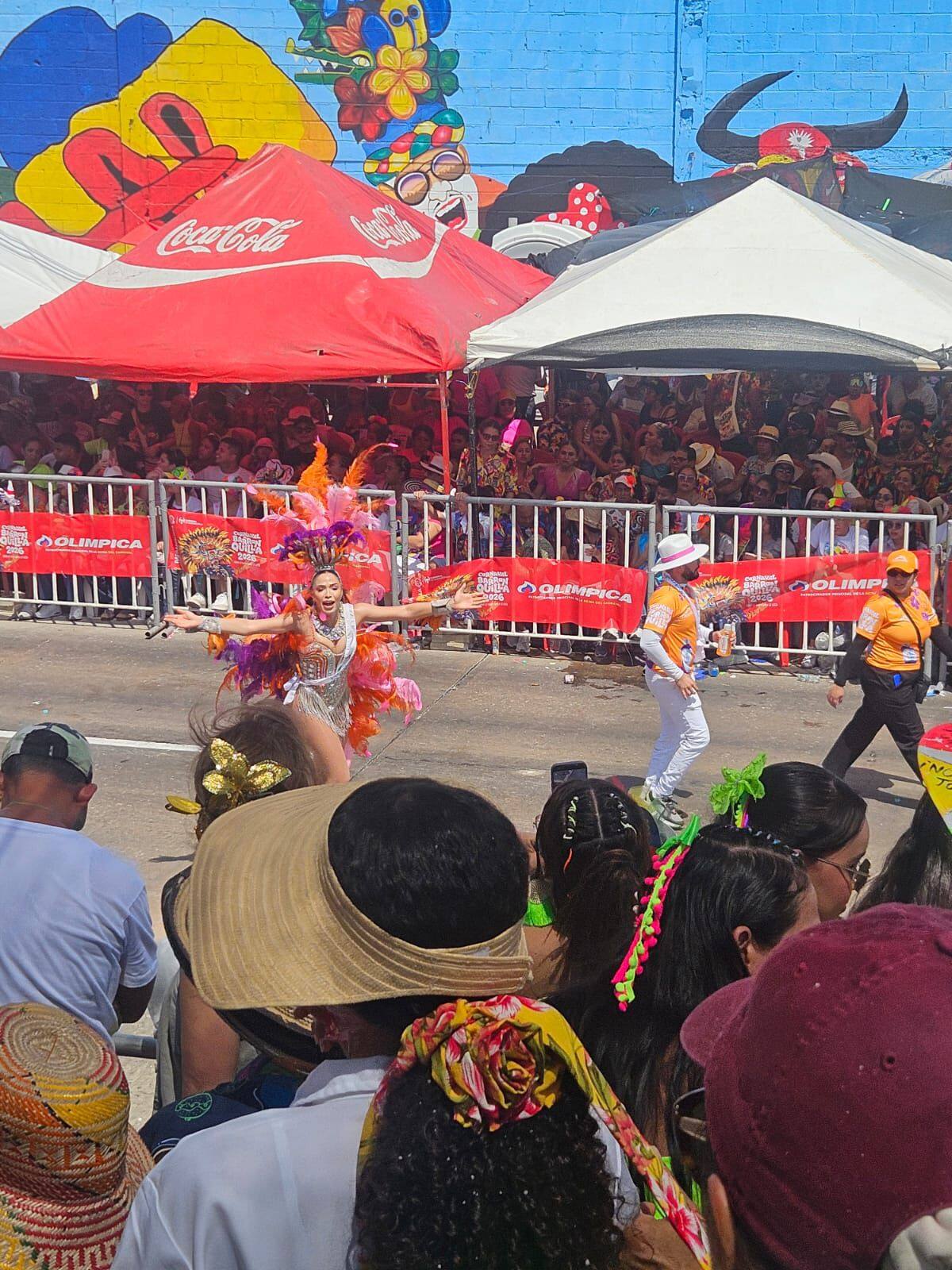 Katia Semancaritt en el Carnaval de Barranquilla. // Cortesía