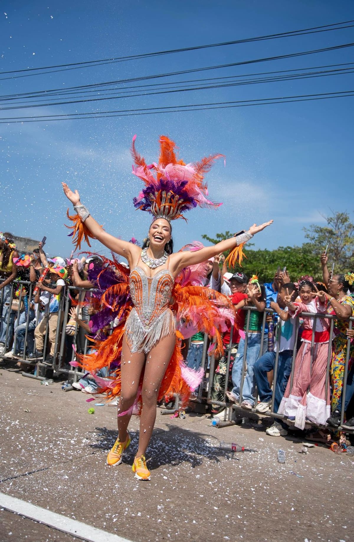 Katia Semancaritt en el Carnaval de Barranquilla. // Cortesía