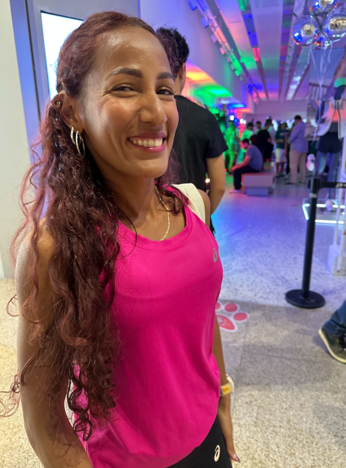 Kelly Arias, atleta del equipo Ascis Colombia de Atletismo.//El Universal.