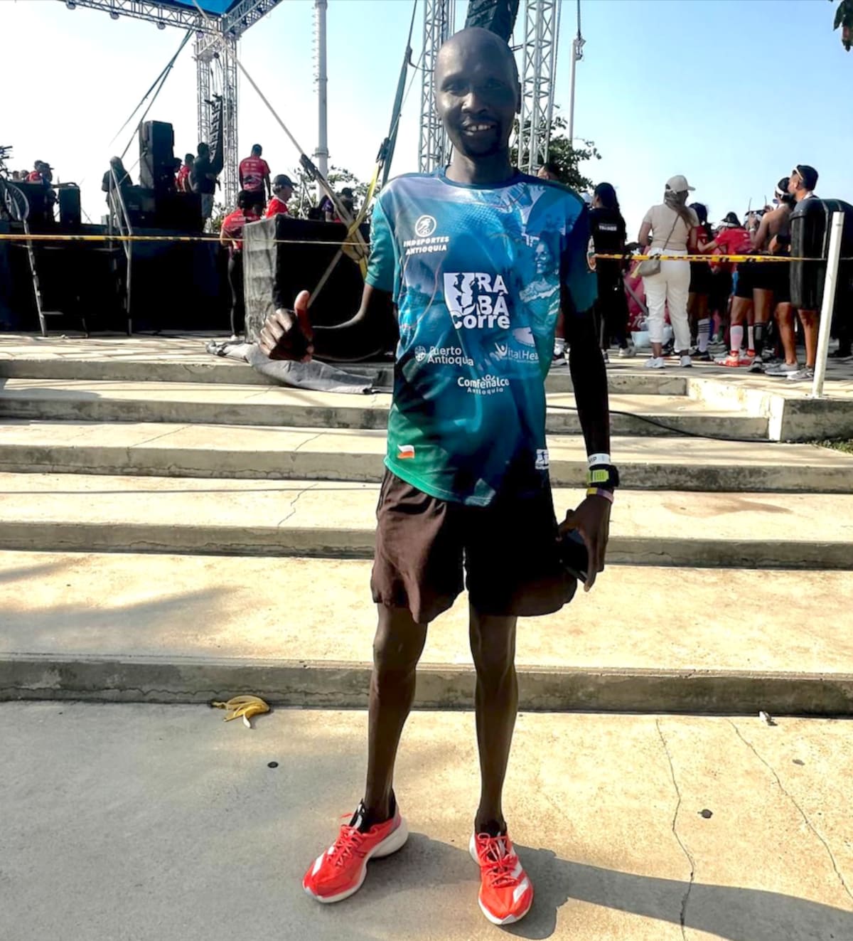 El keniano Dickson Kimeli Cheruiyot ganó la Maratón de Barranquilla 2025.//Cortesía.