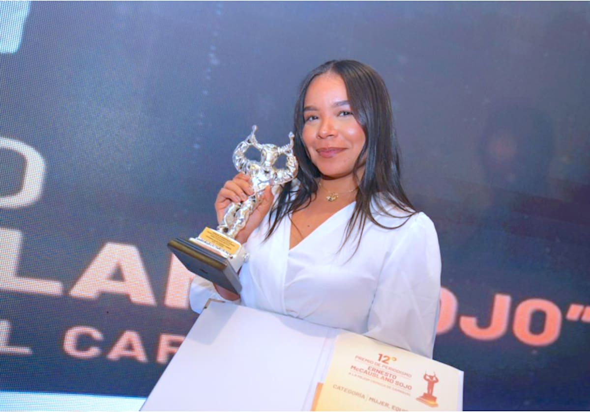 En la categoría Mujer, Equidad y Género, la ganadora fueKeyla Ospino, periodista de El Heraldo.//Cortesía.