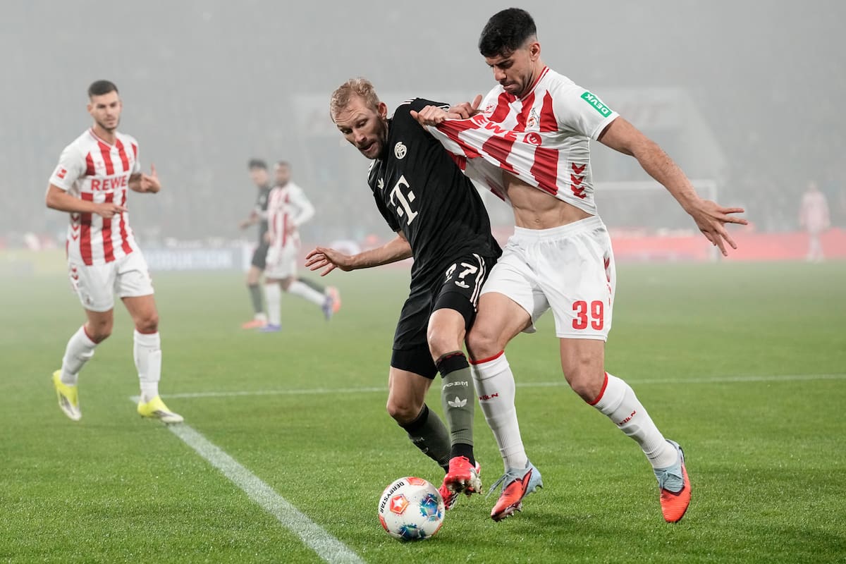 Konrad Laimer se lesionó en el más reciente partido de Bayern Múnich por la Bundesliga. //Foto, AP: Martin Meissner