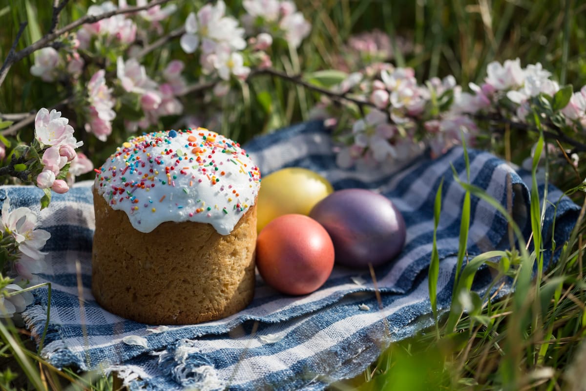 Kulich, pan de Pascua ruso. //123rf.