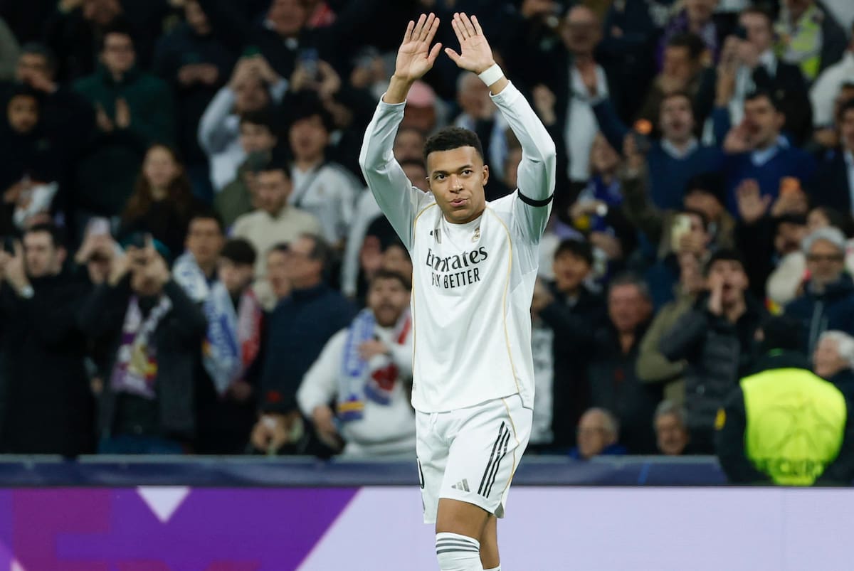 El delantero del Real Madrid Kylian Mbappé. //Foto, EFE: Juanjo Martín