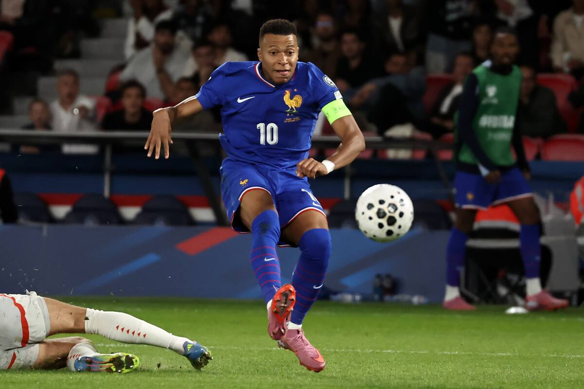 La Francia de Kylian Mbappé se enfrentará a Colombia en un amistoso. //Foto,EFE: CHRISTOPHE PETIT TESSON