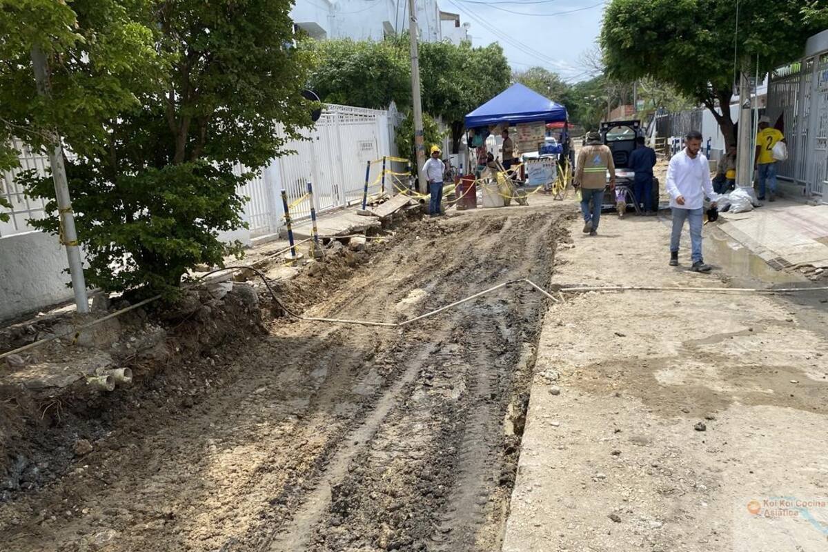 Callejón Nuevo Dandy, en Manga, deja atrás las inundaciones
