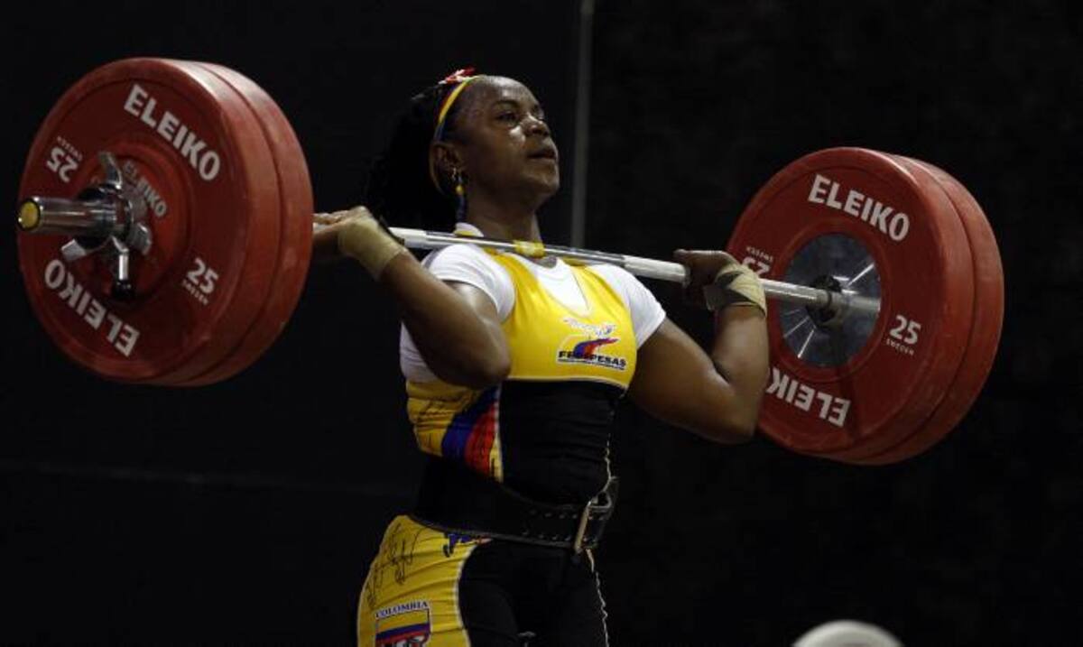 Ubaldina Veloyes, pesista que va por Colombia a los Juegos Olímpicos Londres 2012. Cortesía