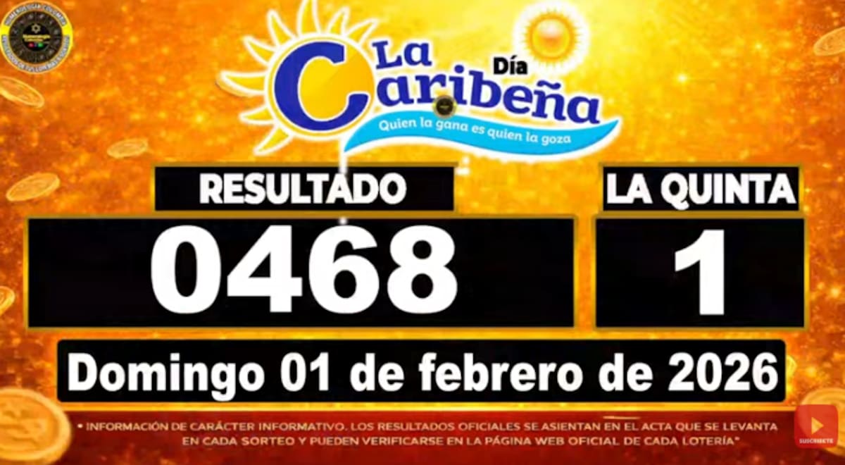 La Caribeña Día del 1 de febrero de 2026. // Foto: captura de pantalla