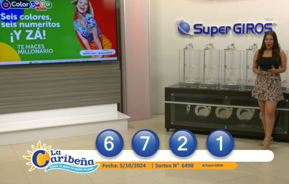 Resultado del sorteo La Caribeña Noche 5 de octubre de 2024.