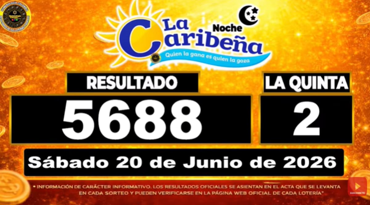 La Caribeña Noche del 20 de junio de 2026. // Foto: captura de pantalla