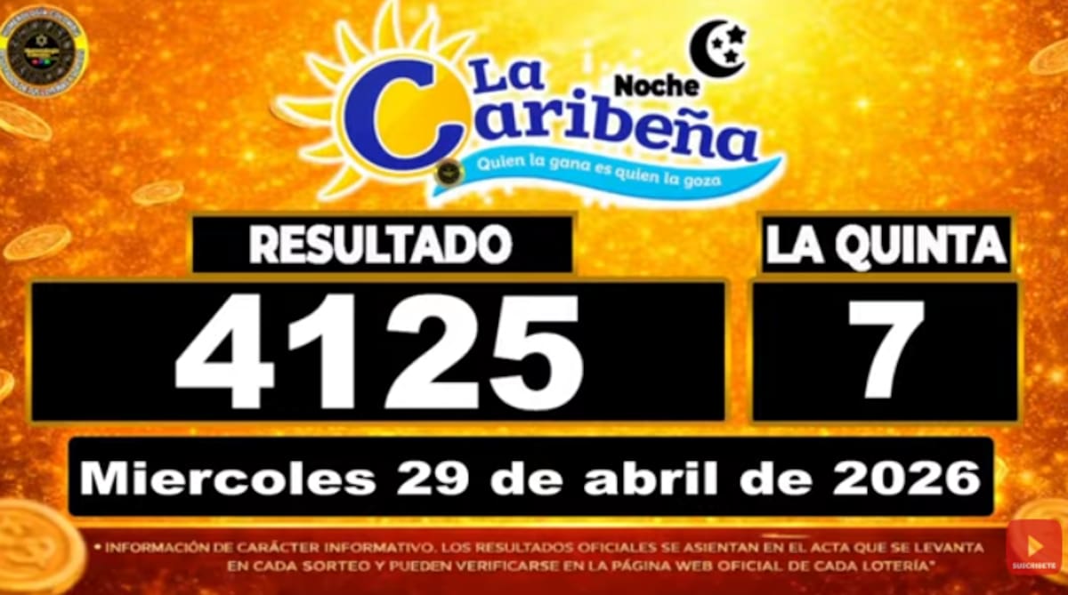 La Caribeña Noche del 29 de abril de 2026. // Foto: captura de pantalla