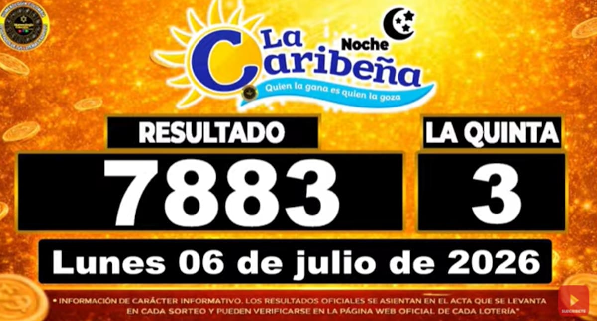 La Caribeña Noche del 6 de julio de 2026. // Foto: captura de pantalla