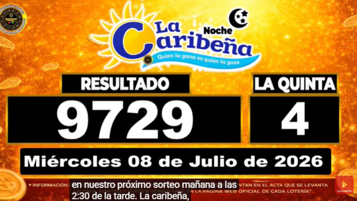 La Caribeña Noche del 8 de julio de 2026. // Foto: captura de pantalla