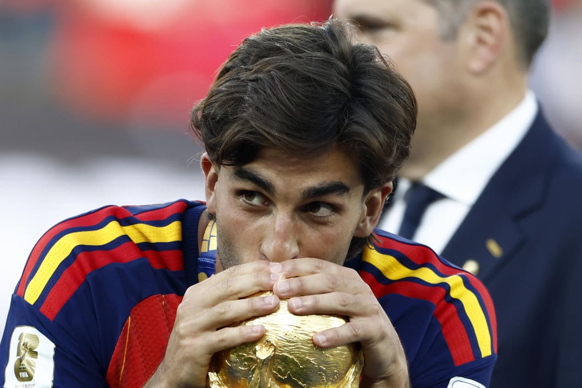 Ferran Torres marcó el gol que le dio a España el título del Mundial. //Foto, EFE: Will Olíver