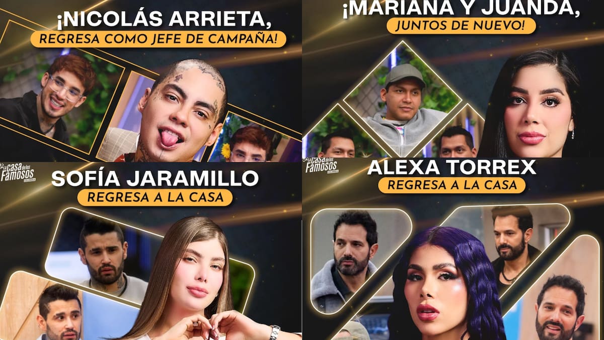 Jefes de campaña de la casa de los famosos 2025. //Foto: IG @lacasadelosfamosos1.