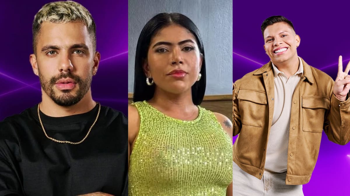 Andrés Altafulla, Toxi Costeña y Emiro Navarro, finalistas de 'La casa de los famosos Colombia' 2025. //Fotos: Cortesía.