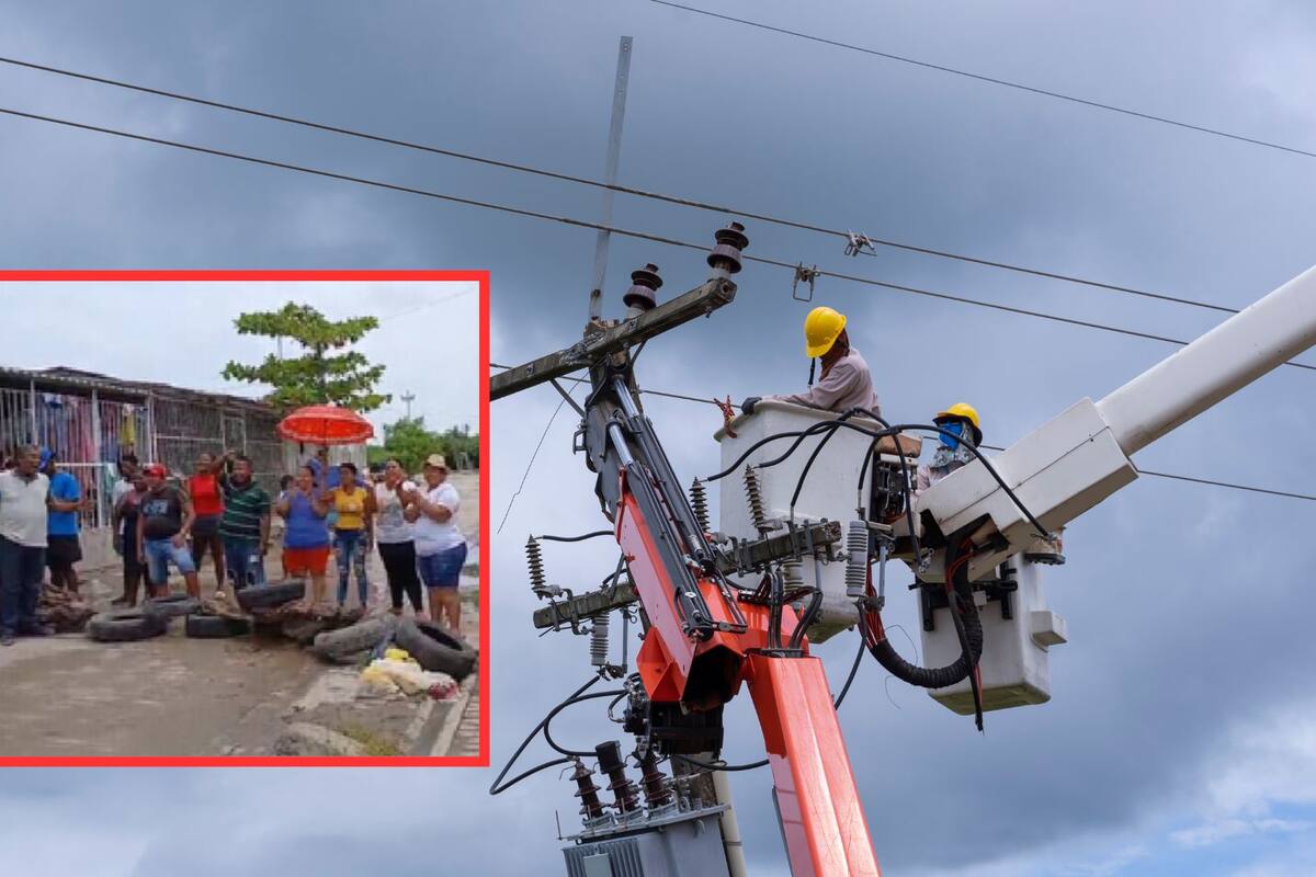 Protestas en Olaya tras más de 48 horas sin luz: Afinia reveló millonaria deuda