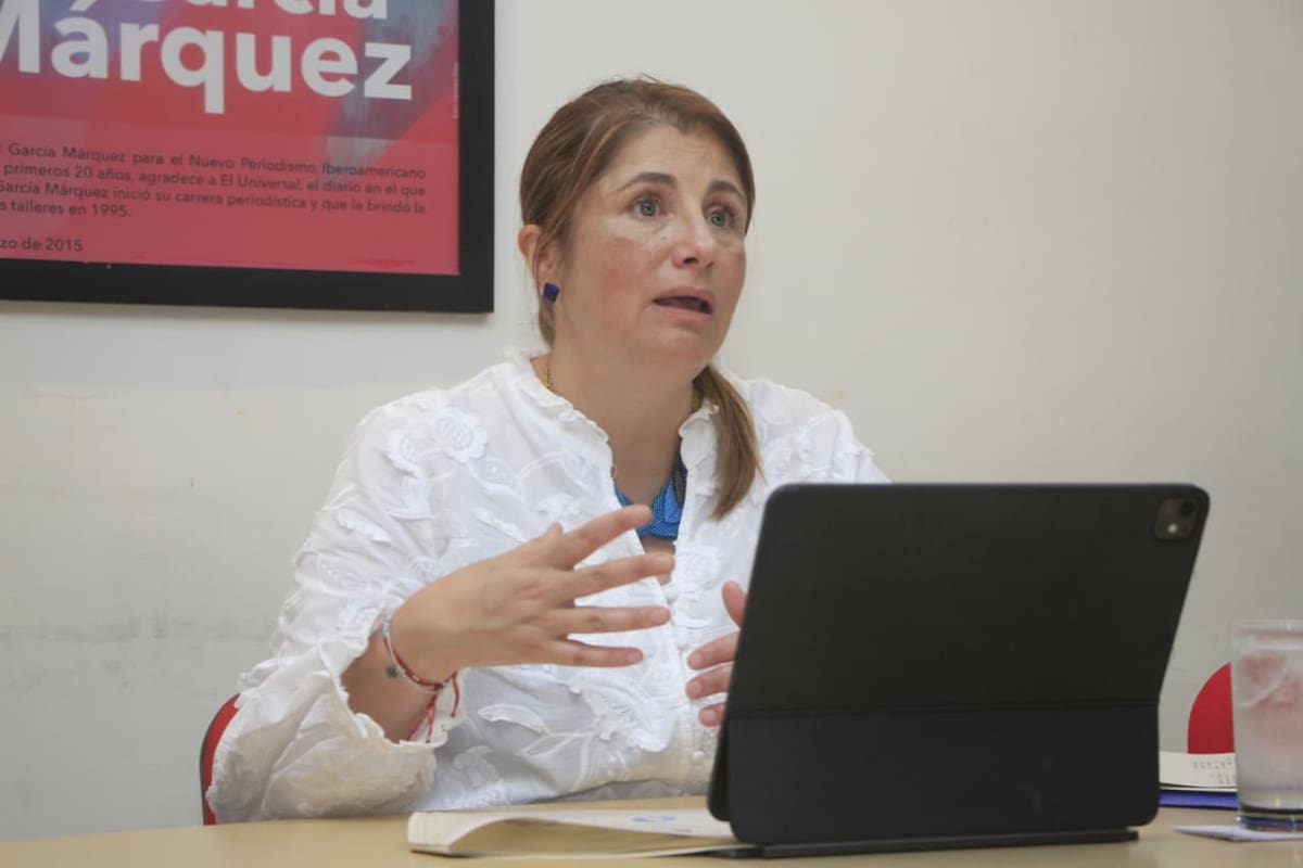 La defensora del Pueblo, Iris Marín Ortiz, en diálogo con el Universal. // Foto: Julio Castaño Beltrán