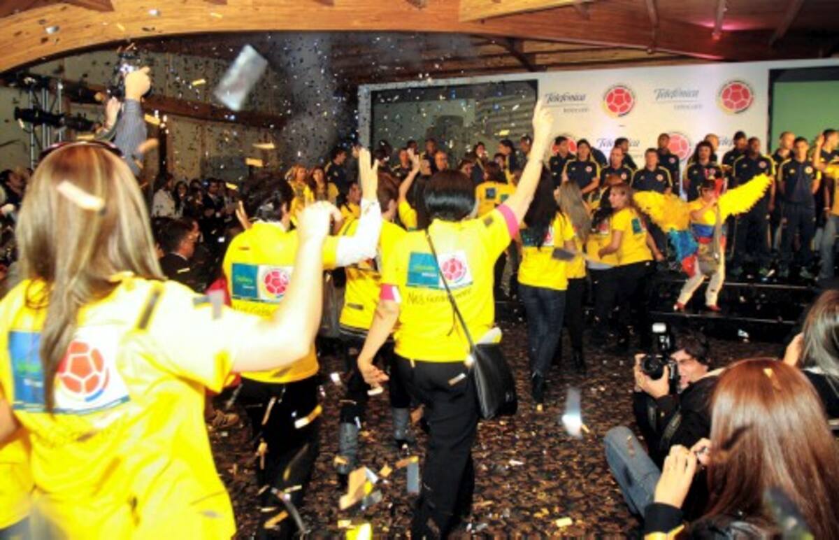 La empresa Telefónica-Telecom será socia oficial de las selecciones de fútbol colombianas en todas sus categorías durante los próximos 4 años. COLPRENSA