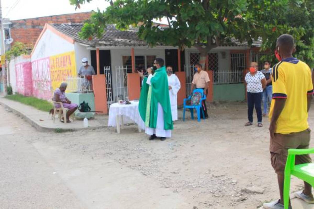 La eucaristía se realizó pasadas las 7 de la mañana.