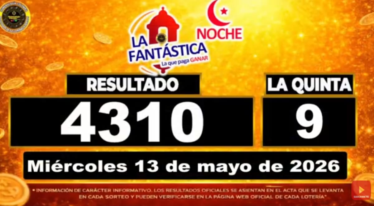 La Fantástica Noche del 13 de mayo de 2026. // Foto: captura de pantalla