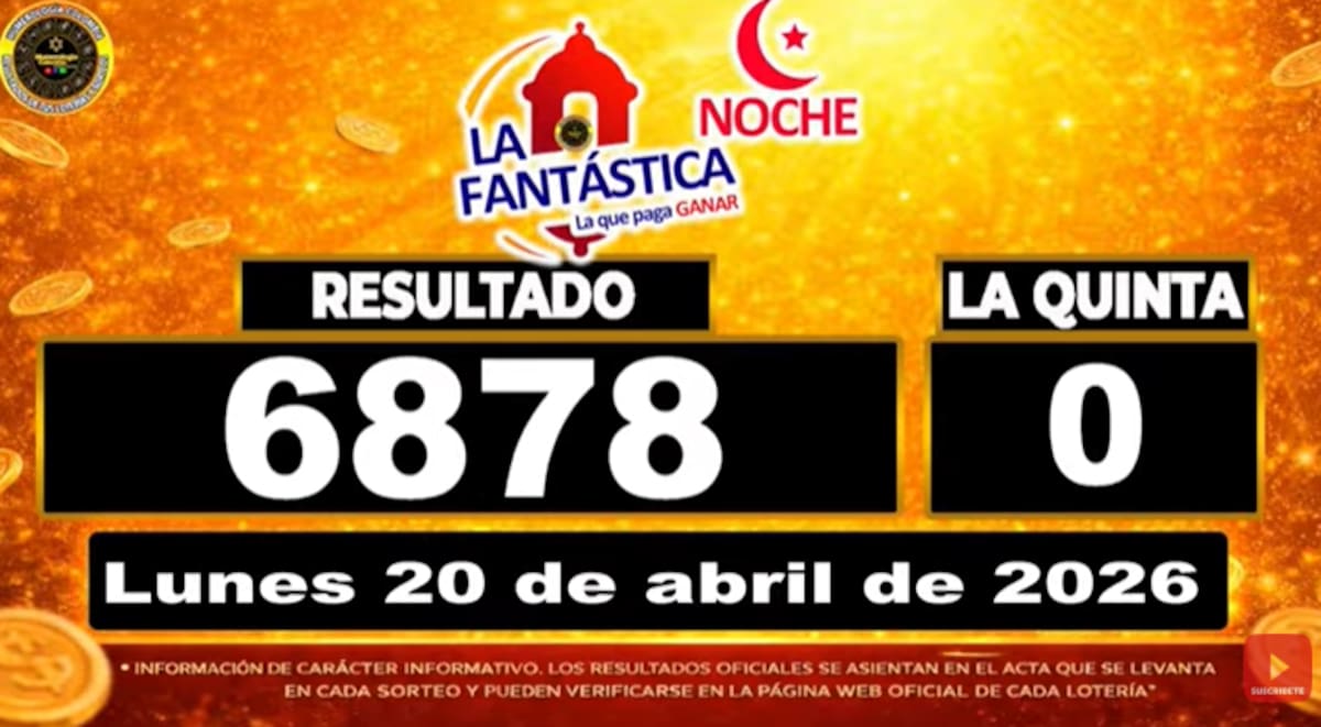 La Fantástica Noche del 20 de abril de 2026. // Foto: captura de pantalla
