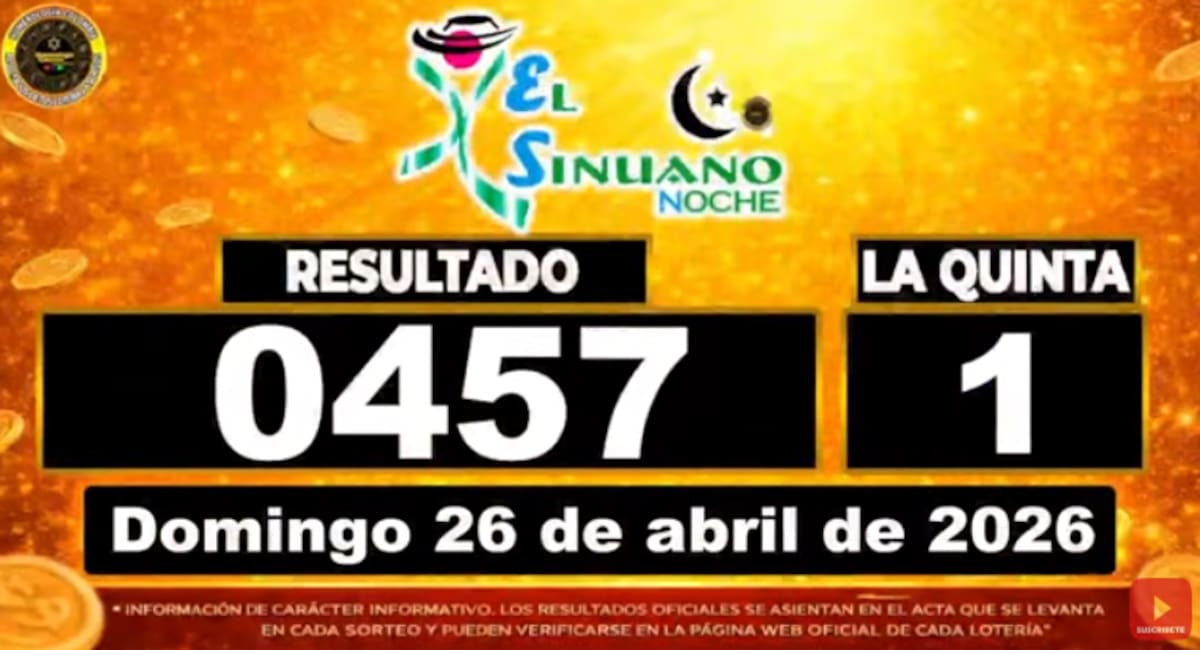 La Fantástica Noche del 26 de abril de 2026. // Foto: captura de pantalla