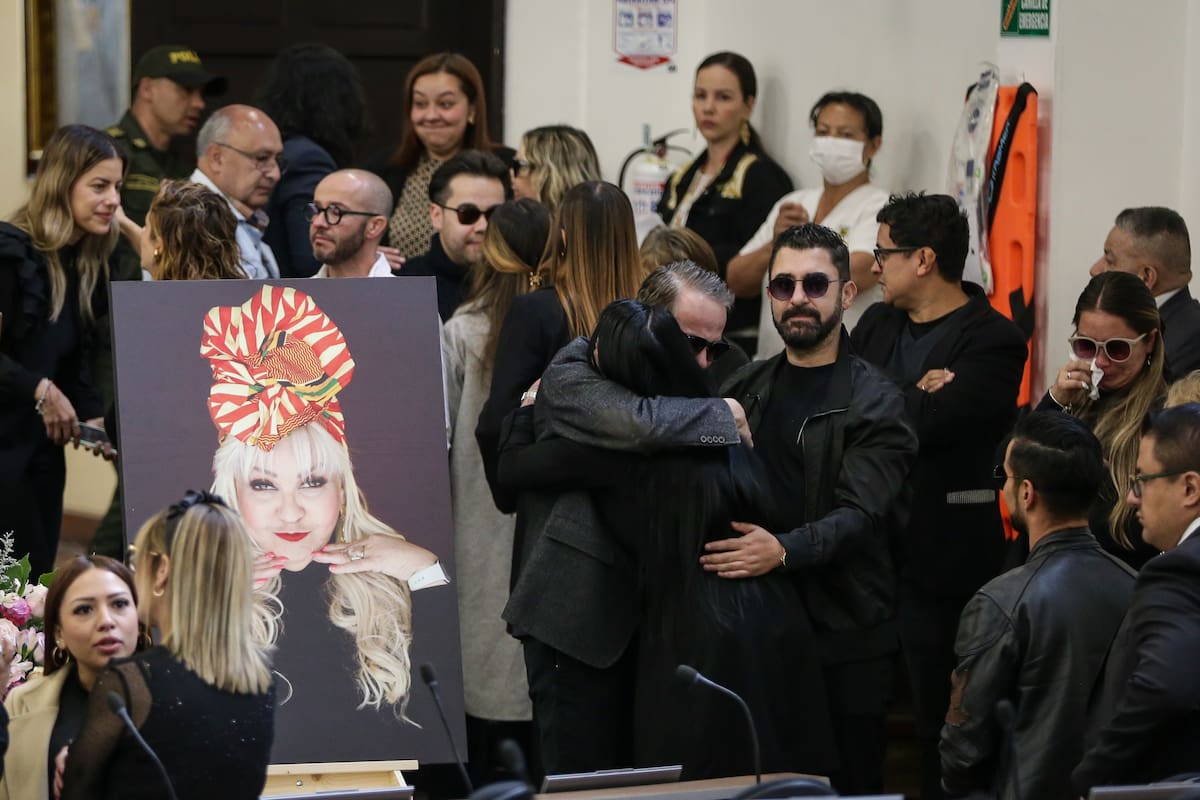Galería: Familia y amigos despiden a La Gorda Fabiola en Bogotá