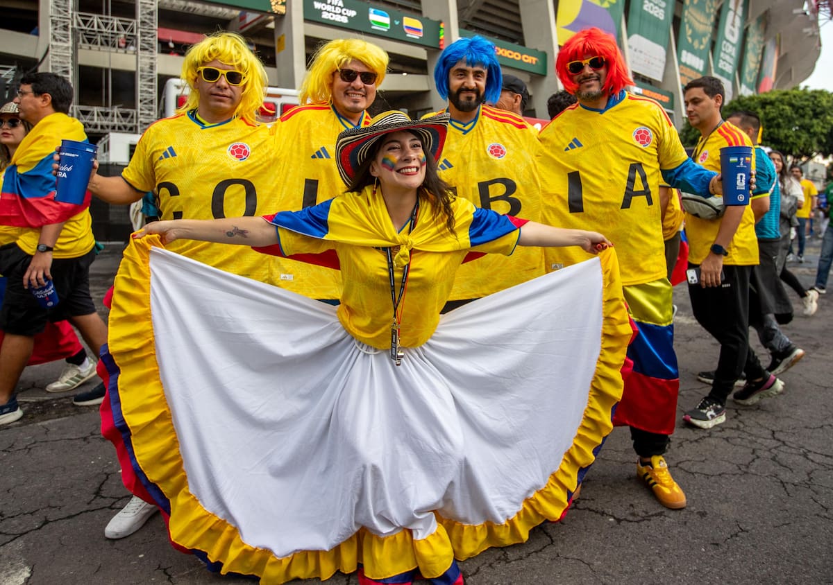 La hinchada de Colombia en México. // COLPRENSA