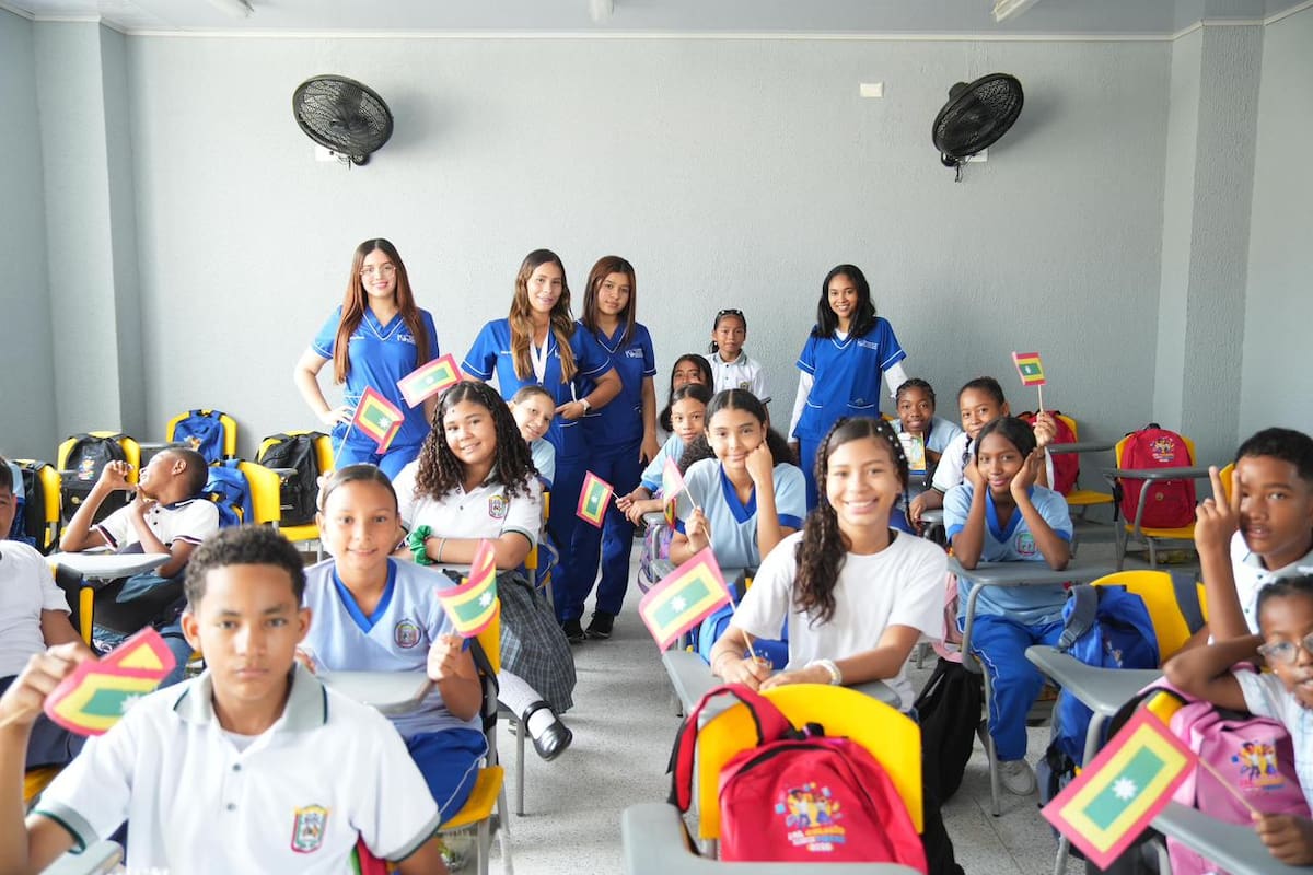 Tras reapertura, estudiantes disfrutan mejoras en la IE Manuela Beltrán