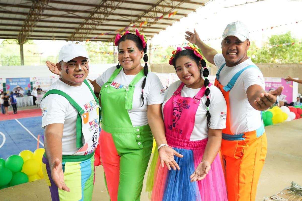 La jornada fue un espacio recreativo para los más pequeños de la casa. // Foto: cortesía de la Gobernación de Bolívar