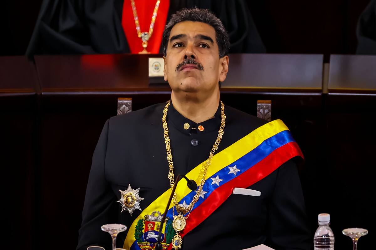 El presidente de Venezuela, Nicolas Maduro asiste al inicio del año judicial en la sede del Tribunal Supremo de Justicia, en Caracas (Venezuela). EFE /