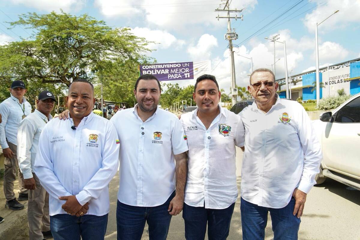 Gobernación pone en marcha la obra que transformará la vía de La Línea. // Foto: cortesía de la Gobernación de Bolívar.