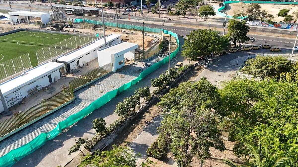 La malla vial de Chambacú entra en fase de recuperación. // Foto: Alcaldía de Cartagena