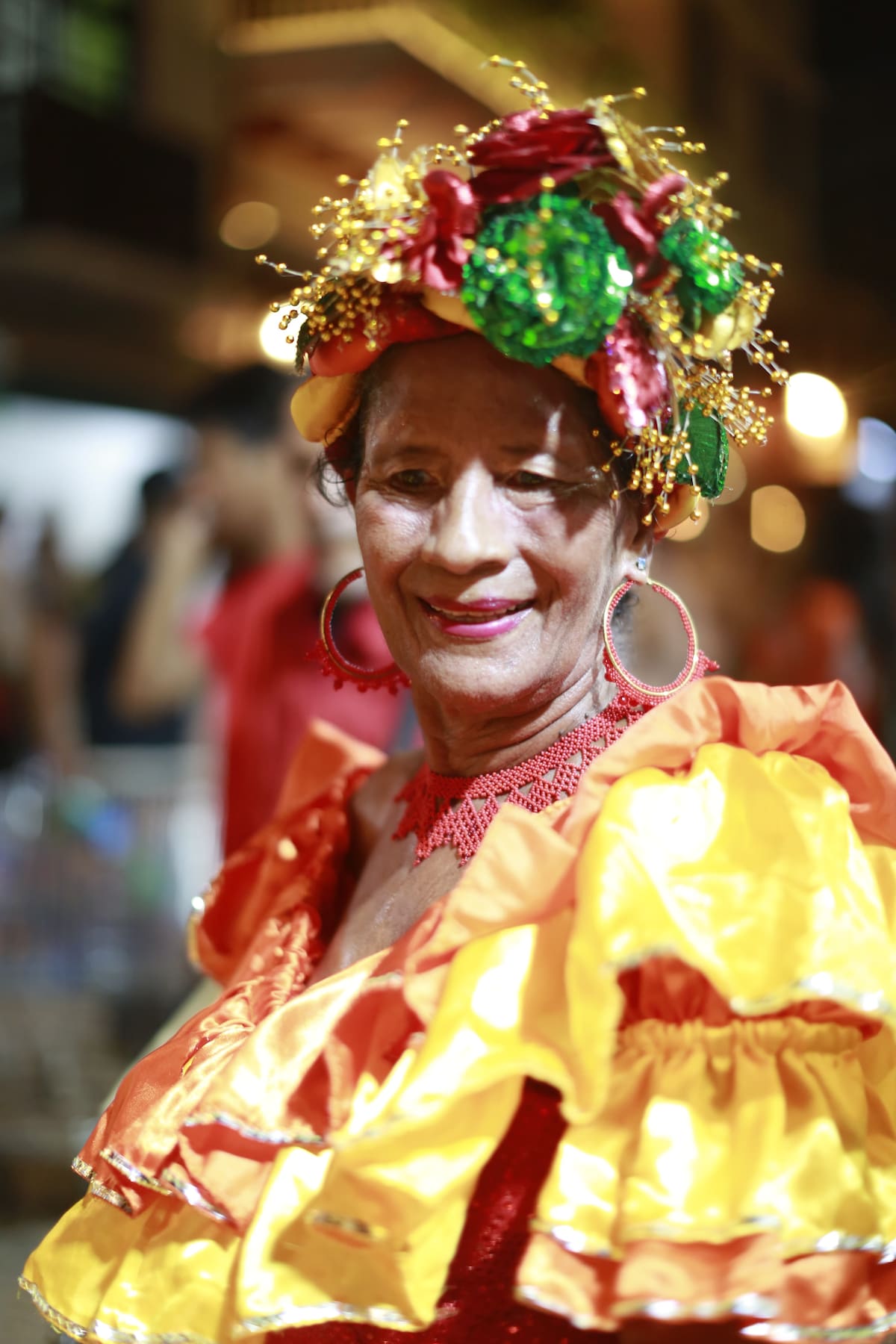 La noche de candela ya arrancó con jolgorio de tambores y cantadoras. // Foto: Luis Herrán.