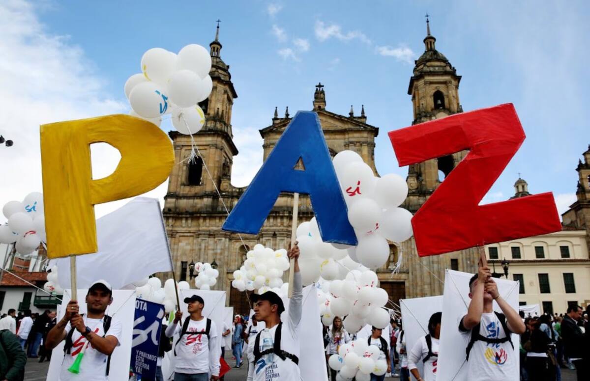Imagen de referencia sobre la paz en Colombia. // Foto: EFE
