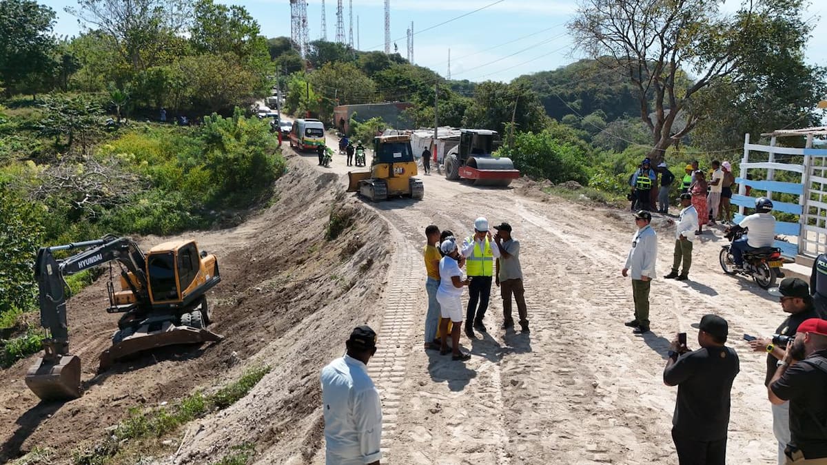Segunda vía de acceso a La Popa. // Foto: cortesía - Alcaldía de Cartagena.