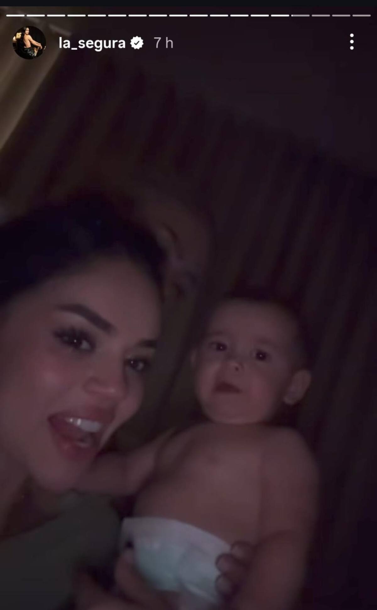 La Segura compartió historias en su cuenta de Instagram celebrando fin de año