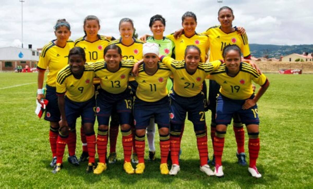 La selección colombiana de fútbol femenino. COLPRENSA