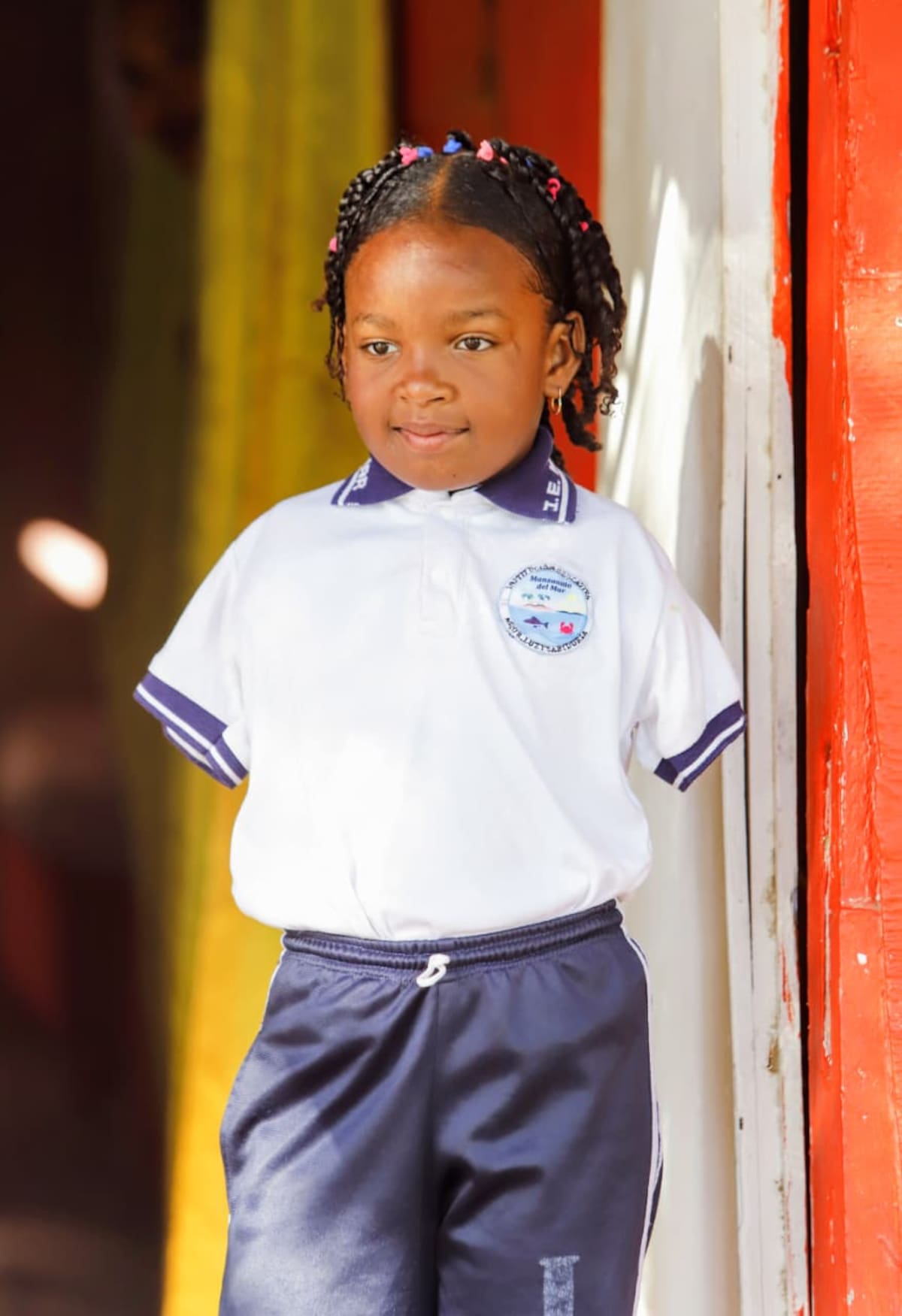 La sonrisa y la fortaleza de Aslih Sofía inspiran a Cartagena. // Foto: cortesía - Secretaría de Educación Distrital