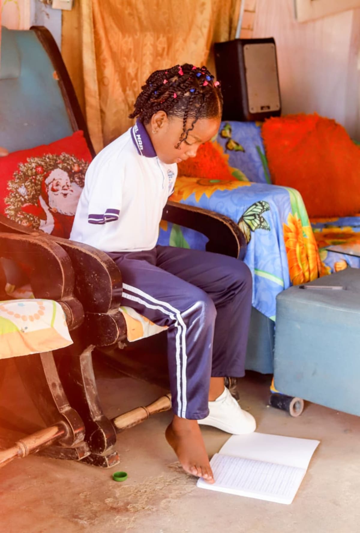 Sueña con tener una casa linda y un espacio digno para hacer sus tareas. // Foto: cortesía - Secretaría de Educación Distrital