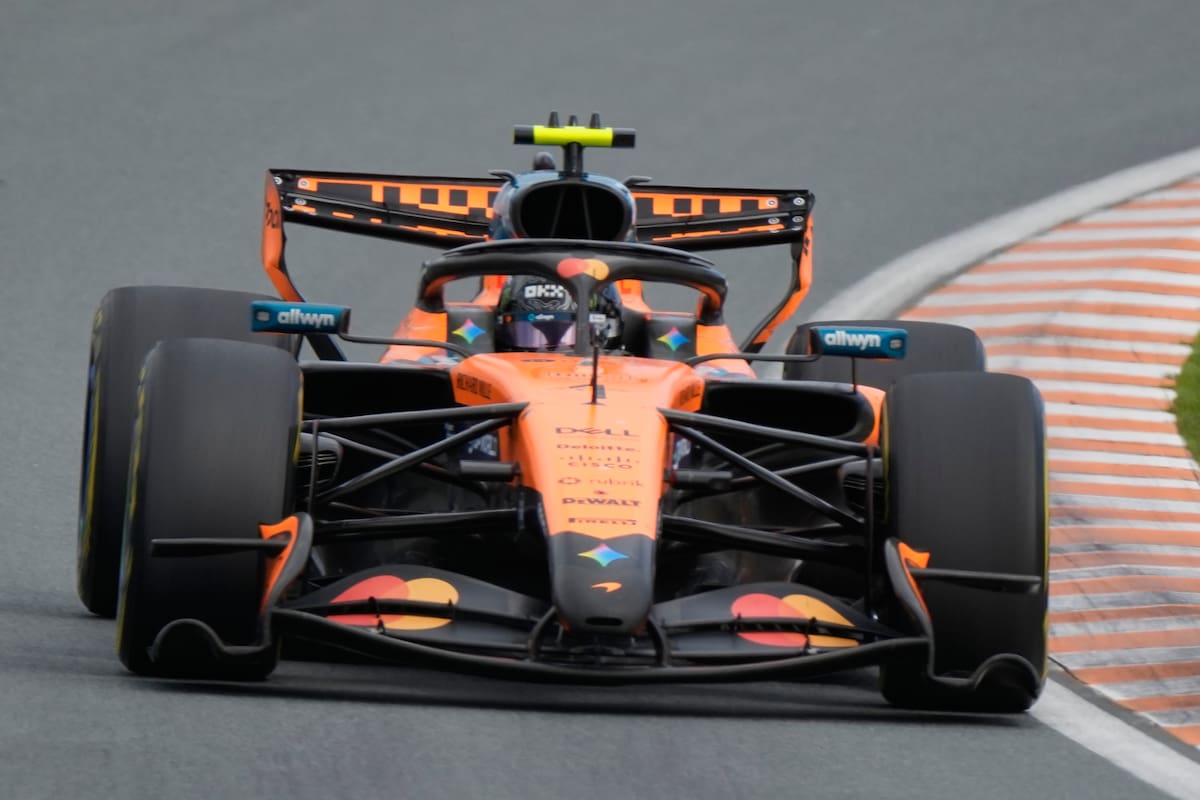 El piloto británico Lando Norris se hizo con la pole position para el Gran Premio de Países Bajos. //Foto, AP: Darko Bandic